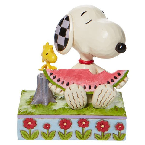 Peanuts van Jim Shore - Snoopy met Hearts Garland beeldje