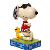 Peanuts by Jim Shore - Joe Cool Snoopy and Woodstock Figurine - enesco, great gift, Peanuts, Peanuts by Jim Shore, Snoopy, Snoopy and Woodstock, Snoopy Figurine - Gadgetz Home