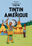 Poster Tintin en Amerique 50 x 70 cm