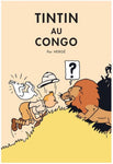 Tintin Poster Tintin in the Congo Official Tintin poster50x70cm