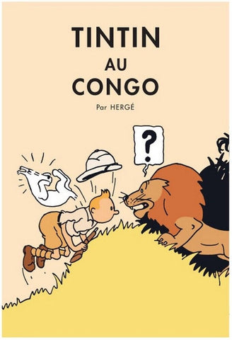 Tintin Poster Tintin in the Congo Official Tintin poster50x70cm