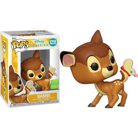 Disney POP! Disney Vinyl Figure Bambi with Butterfly 2022 San Diego Comic-Con Exclusive - bambi, Disney, disney cassics, Funko, Funko POP, sdcc exclusive - Gadgetz Home