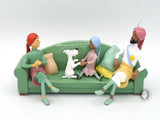 Tintin Metal Sofa Scene Limited Edition NEW