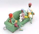 Tintin Metal Sofa Scene Limited Edition NEW