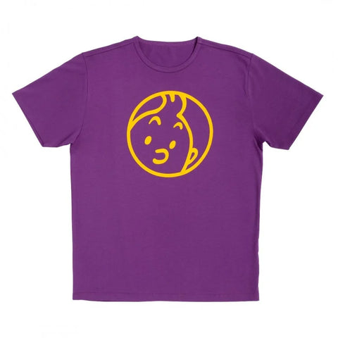 Tintin T-Shirt - Tintin Face Purple