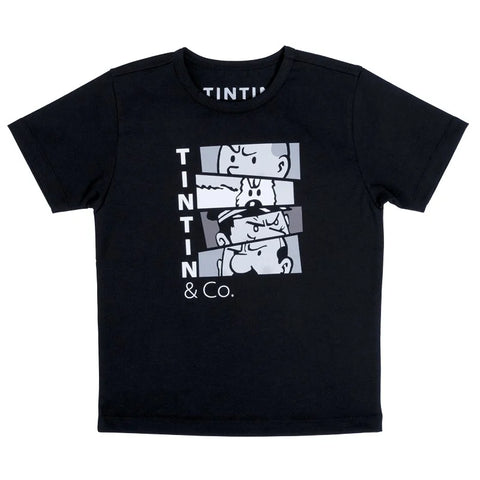 Tintin T-Shirt - Tintin and Co Black