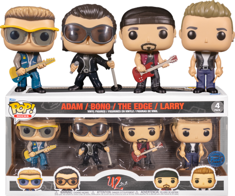 U2 POP! Rocks Vinyl Figure ZooTV - US Exclusive 4-pack - 4-pack, Funko, Funko POP, music, POP! Rocks, special edition, U2 - Gadgetz Home