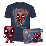 Marvel POP! & Tee Box Deadpool Holiday - Size Large - Deadpool, Funko, Funko POP, holiday special, pop&tee, special edition, t-shirt - Gadgetz Home