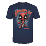 Marvel POP! & Tee Box Deadpool Holiday - Size Large - Deadpool, Funko, Funko POP, holiday special, pop&tee, special edition, t-shirt - Gadgetz Home