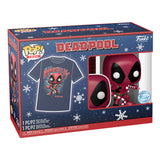 Marvel POP! & Tee Box Deadpool Holiday - Size Large - Deadpool, Funko, Funko POP, holiday special, pop&tee, special edition, t-shirt - Gadgetz Home