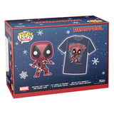 Marvel POP! & Tee Box Deadpool Holiday - Size Large - Deadpool, Funko, Funko POP, holiday special, pop&tee, special edition, t-shirt - Gadgetz Home