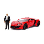 The Fast and Furious Diecast Model Hollywood Rides 1/18 Lykan Hypersport with Dom Figur - cars, diecast, diecast car, fast and furious, Hollywood Rides, movies - Gadgetz Home