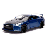 The Fast and Furious Diecast Model Hollywood Rides 1/18 2009 Nissan Skyline GT-R R35 with Brian Figure - cars, diecast, diecast car, fast and furious, Hollywood Rides, jada toys, movies - Gadgetz Home