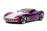 DC Comics Diecast Model 1/24 2009 Chevy Corvette Stingray with Joker Figure - cars, Chevy Corvette Stingray, DC Comics, diecast, diecast car, jada toys, The Joker - Gadgetz Home