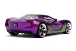 DC Comics Diecast Model 1/24 2009 Chevy Corvette Stingray with Joker Figure - cars, Chevy Corvette Stingray, DC Comics, diecast, diecast car, jada toys, The Joker - Gadgetz Home