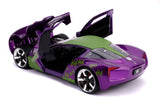 DC Comics Diecast Model 1/24 2009 Chevy Corvette Stingray with Joker Figure - cars, Chevy Corvette Stingray, DC Comics, diecast, diecast car, jada toys, The Joker - Gadgetz Home