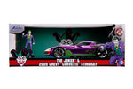 DC Comics Diecast Model 1/24 2009 Chevy Corvette Stingray with Joker Figure - cars, Chevy Corvette Stingray, DC Comics, diecast, diecast car, jada toys, The Joker - Gadgetz Home