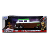 Guardians of the Galaxy Hollywood Rides Diecast Model 1/24 1962 Volkswagen Bus with Groot Figure - 1962 Volkswagen Bus, diecast car, Gremlins, Groot, Guardians of the Galaxy, jada toys, Marvel, movies, New Arrivals - Gadgetz Home