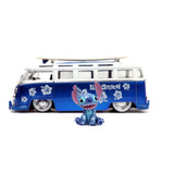 Lilo & Stitch Hollywood Rides Diecast Model 1/24 1962 Volkwagen Bus with Stitch Figure - 1962 Volkwagen Bus, cars, diecast, diecast car, Disney, Hollywood Rides, jada toys, lilo&stitch, New Arrivals - Gadgetz Home