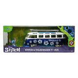 Lilo & Stitch Hollywood Rides Diecast Model 1/24 1962 Volkwagen Bus with Stitch Figure - 1962 Volkwagen Bus, cars, diecast, diecast car, Disney, Hollywood Rides, jada toys, lilo&stitch, New Arrivals - Gadgetz Home