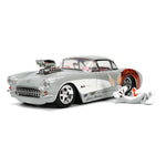 Looney Tunes Hollywood Rides Diecast Model 1/24 1957 Chevrolet Corvette with Bugs Bunny Figure - bugs bunny, Chevrolet Corvette, diecast, diecast car, Hollywood Rides, jada toys, looney tunes - Gadgetz Home