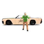 Marvel Hollywood Rides Diecast Model 1/24 1963 Lincoln Continental with Stan Lee Figure - 1963 Lincoln Continental, diecast, diecast car, Hollywood Rides, jada toys, Marvel, New Arrivals, stan lee - Gadgetz Home