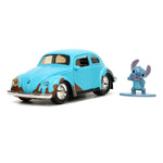 Lilo & Stitch Hollywood Rides Diecast Model 1/32 Blue Volkswagen Beetle with Stitch Figure - cars, diecast, diecast car, Disney, Hollywood Rides, jada toys, lilo&stitch, Volkswagen Beetle - Gadgetz Home