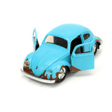 Lilo & Stitch Hollywood Rides Diecast Model 1/32 Blue Volkswagen Beetle with Stitch Figure - cars, diecast, diecast car, Disney, Hollywood Rides, jada toys, lilo&stitch, Volkswagen Beetle - Gadgetz Home