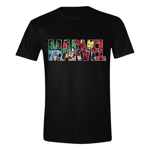 Marvel T-Shirt Logo Character Infill