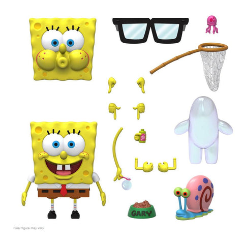 SpongeBob Ultimates Action Figure SpongeBob 18 cm - action figure spongebob, collectors item, SpongeBob, SpongeBob SquarePants, super7, Ultimates Action Figure - Gadgetz Home