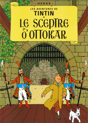 Tintin Poster Ottokar's Scepter 50x70cm Hergé Moulinsart - kuifje, moullinsart, Ottokar, poster, scepter ottokar, tintin, tintin poster - Gadgetz Home