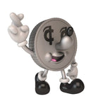 Lucky Dime Money Box Medium Figure by Jeremyville - 26 cm - Art Toy, collectors item, designer toy, Jeremyville, Kidrobot, Lucky Coin Money Box, lucky dime - Gadgetz Home