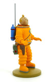 Tintin - Statue of Tintin as an astronaut - 12 cm - Resin - Official Moulinsart - kuifje, lunar rocket, Moulinsart, rocket red white, tim und struppi, tintin, tintin rocket - Gadgetz Home