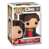 Clue POP! Movies Vinyl Figure Miss Scarlet with Candlestick 49 - clue, Funko, Miss Scarlet w/Candlestick, pop retro toys, POP! - Gadgetz Home