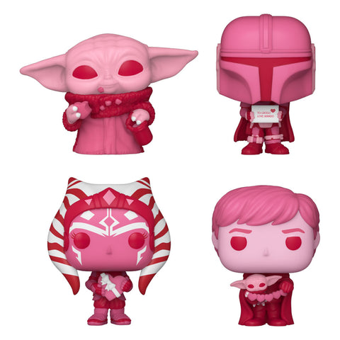 Star Wars Valentines Pocket POP! Vinyl Figure 4-Pack 4 cm - Funko, Funko POP, great gift, movies, pocket pop, Star Wars, valentine, valentines - Gadgetz Home