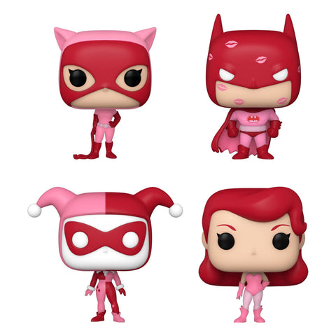 DC Comics Valentines Pocket POP! Vinyl Figure 4-Pack 4 cm - DC Comics, Funko, Funko POP, great gift, pocket pop, valentine, valentines - Gadgetz Home