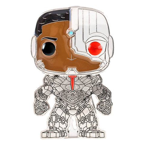 DC Comics POP! Enamel Pin Cyborg 10 cm 08 - brooches, Cyborg, DC Comics, enamel pin, Funko, Funko POP, movies, POP! Pin - Gadgetz Home