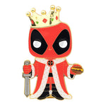 Deadpool POP! Enamel Pin King Deadpool 10 cm 01 - brooches, Deadpool, enamel pin, Funko, Funko POP, Marvel, movies, POP! Pin - Gadgetz Home