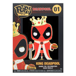 Deadpool POP! Enamel Pin King Deadpool 10 cm 01 - brooches, Deadpool, enamel pin, Funko, Funko POP, Marvel, movies, POP! Pin - Gadgetz Home