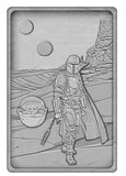 Star Wars The Mandalorian Iconic Scene Collection Limited Edition Ingot The Mandalorian - collectors item, fanattik, limited edition, metal ingot, movies, Star Wars, The Mandalorian - Gadgetz Home