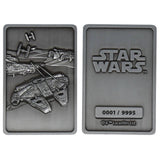 Star Wars Iconic Scene Collection Limited Edition Ingot The Millenium Falcon - collectors item, fanattik, limited edition, metal ingot, millenium falcon, movies, Star Wars - Gadgetz Home