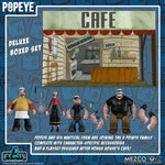 Popeye 5 Points Action Figures Deluxe Box Set 9 cm - action figure, collectors box, collectors item, Mezco, Popeye, retro, retro toys - Gadgetz Home